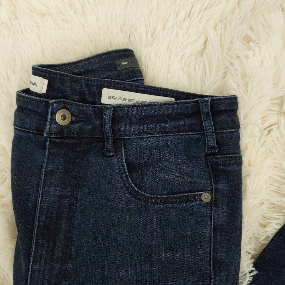 Anthropologie Pilcro High-Rise Jeans Frayed Hem - Picture 6 of 7